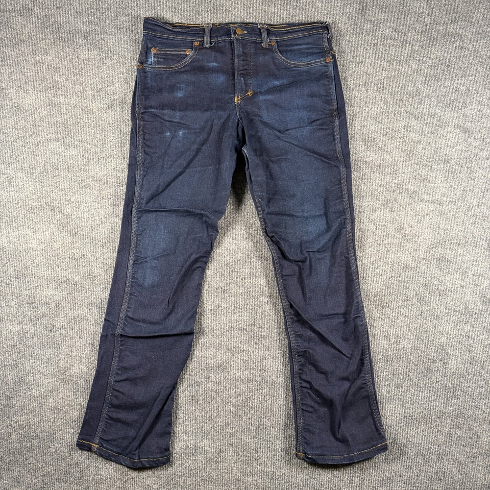 Origin Maine D68 Delta 68 Jeans Mens 32x28 Indigo Dark Wash Stretch Made in USA